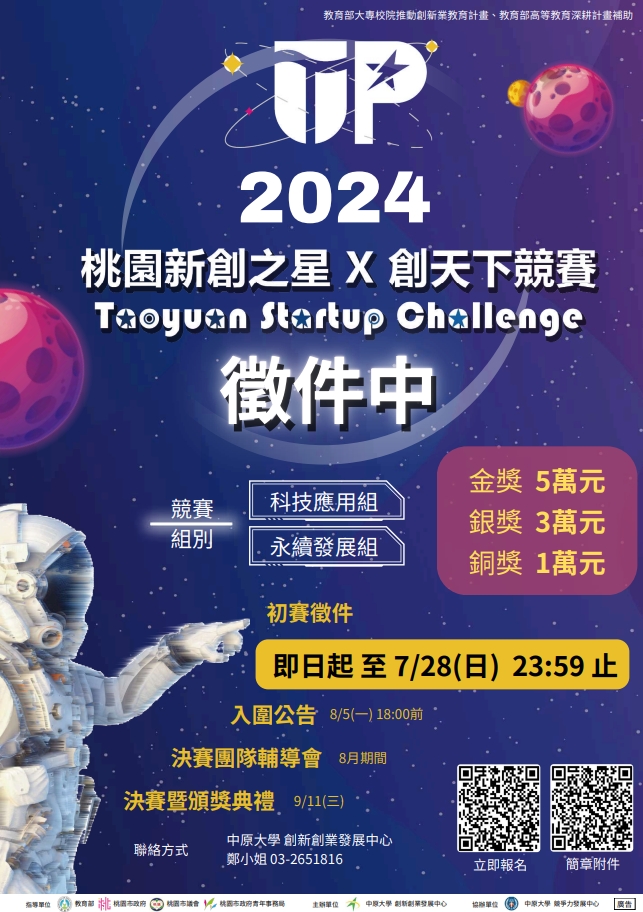 2024年桃園新創之星x創天下競賽